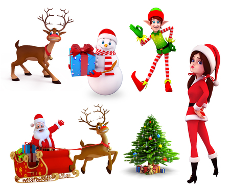 Christmas Design Setの写真素材