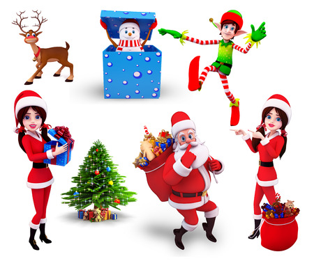 Christmas Design Setの写真素材