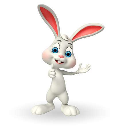 Illustration of Cute Easter Bunnyの写真素材