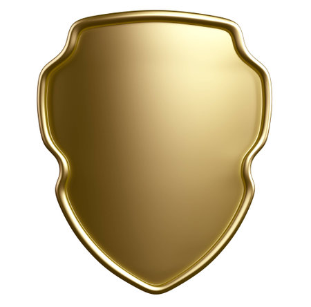 Shield isolated on whiteの写真素材