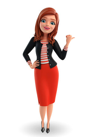 Illustration of corporate lady の写真素材
