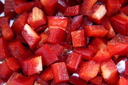 red bell pepperの写真素材