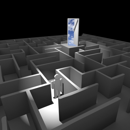 exit labyrinthの写真素材