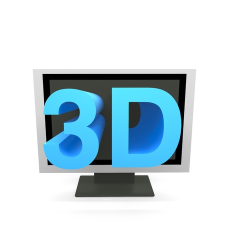 3D tvの写真素材