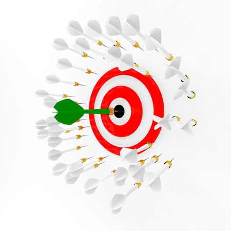 darts and targetの写真素材