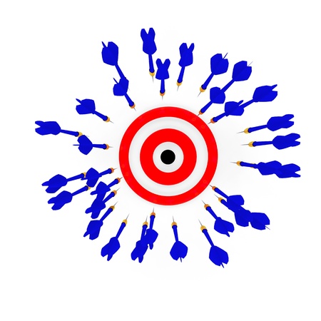 darts and targetの写真素材