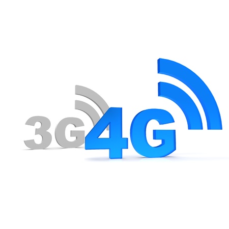 3G and 4G iconの写真素材