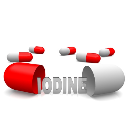 iodine capsuleの写真素材