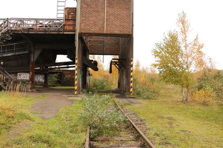 Old filling plant in a former steelworks in the Landschaftspark Duisburg-Nordの写真素材