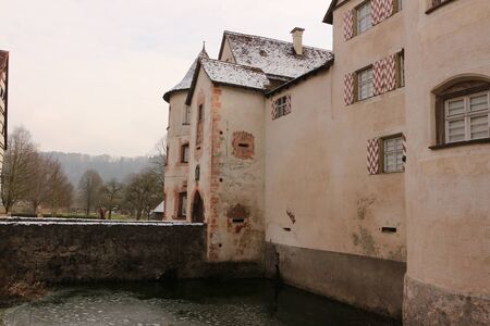 The entrance area of ??Wasserschloss Glatt in Sulz am Neckarのeditorial素材