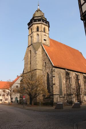 The listed church of St. Blaise in the Historic Old Town of Hann.の写真素材