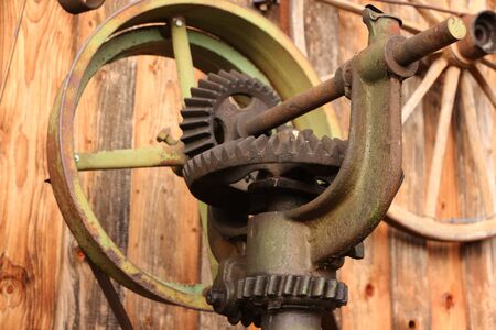 Old reversing gearの写真素材