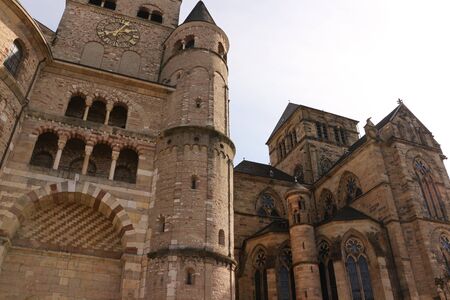 The Trier Cathedral in the center of Trierの写真素材