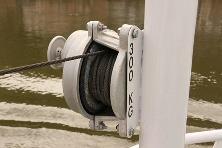 Winch on a tour boat