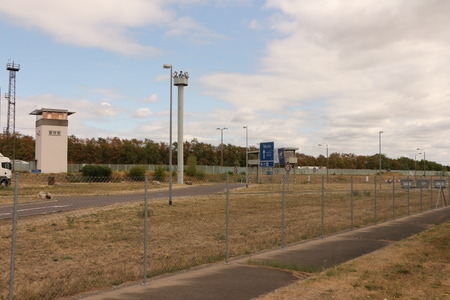 The former border crossing point between East and West Germany in Marienborn, today a memorialのeditorial素材