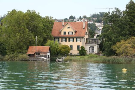 Impressions from the shores of Lake Zurich in Switzerland