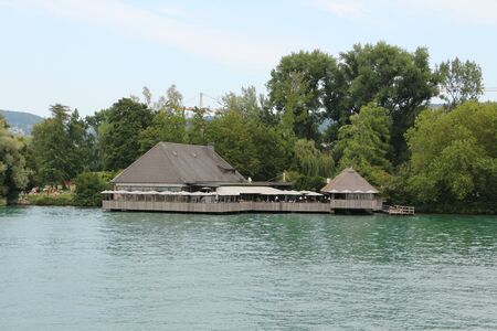 Historic building on the shores of Lake Zurich