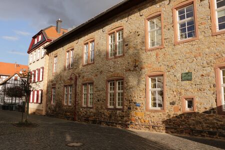 Historic building in the center of the town Butzbach in Hesse