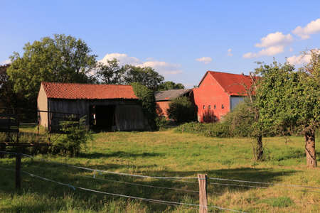 Idyllic farm in Menden in the Sauerlandのeditorial素材