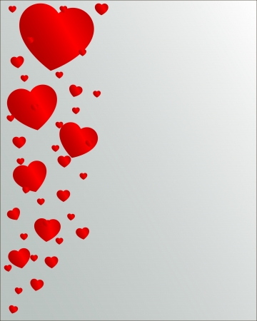 Valentine Day hearts flying upのイラスト素材