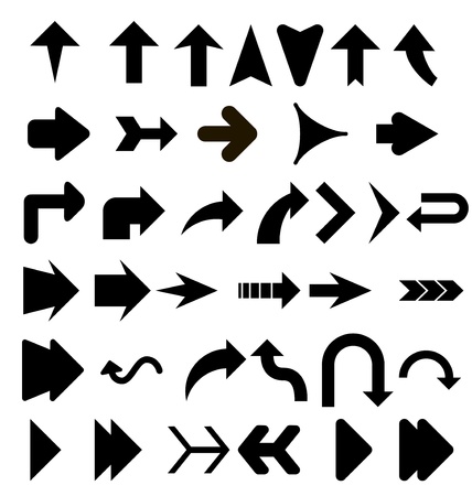 Black arrows setのイラスト素材