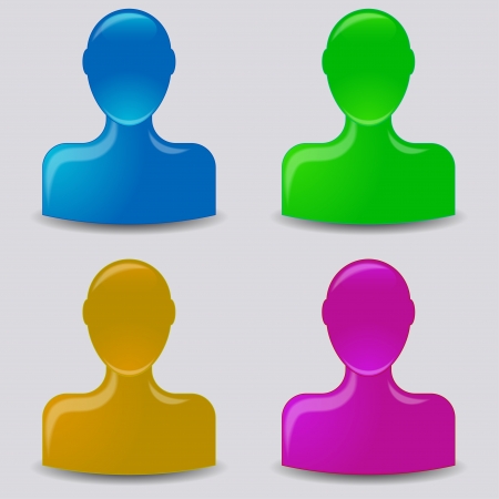 Default avatar profileの写真素材