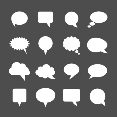 Speech Bubbles. Editable EPS and Render in JPG formatのイラスト素材