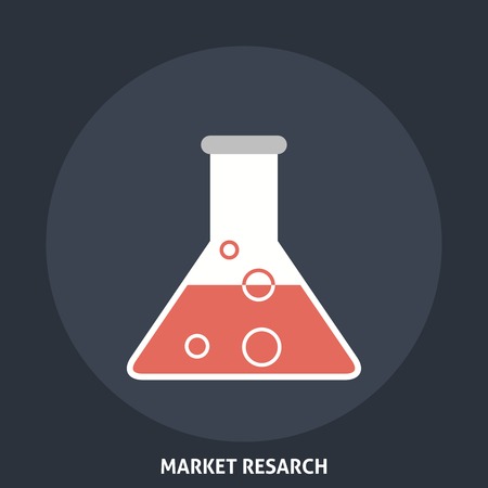 Market Research. Editable EPS formatのイラスト素材