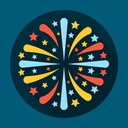 Fireworks Icon Flat.のイラスト素材