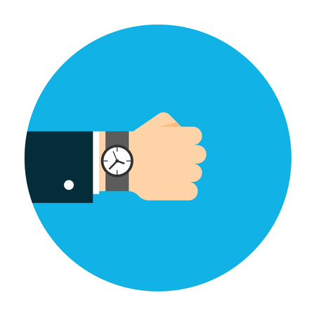 Hand with watch.のイラスト素材