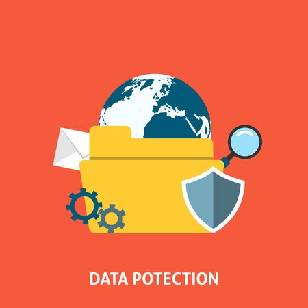 Data protection concept.のイラスト素材