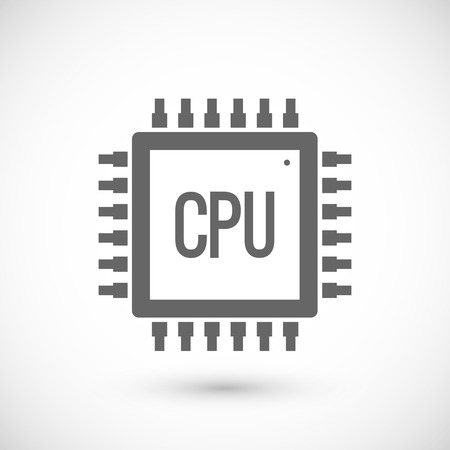 Processor chip icon.のイラスト素材