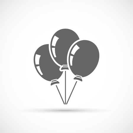Baloons icon isolated on white background. Party symbolのイラスト素材