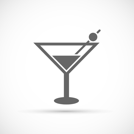 Cocktail glass icon. Party event drink symbolのイラスト素材