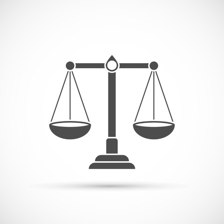 Libra icon. Justice symbol Scale iconのイラスト素材