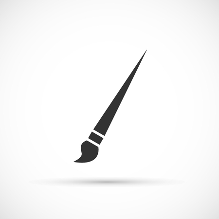 Paint brush icon on white backgroundのイラスト素材
