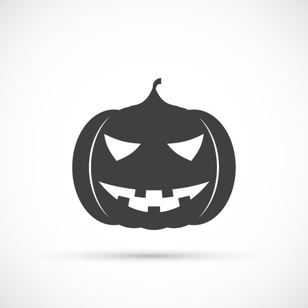 Helloween pumpkin icon on white backgroundのイラスト素材