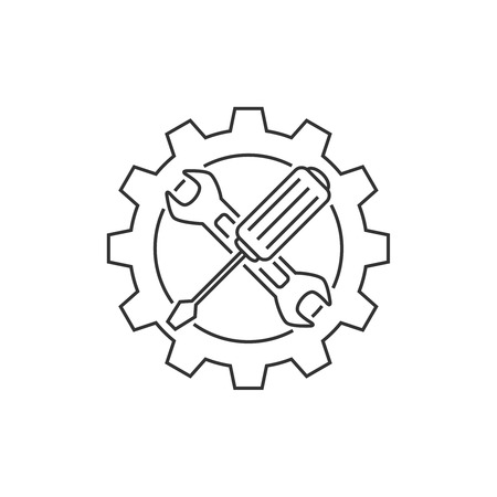 Technical support line iconのイラスト素材