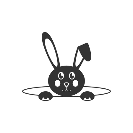 Easter bunny iconのイラスト素材