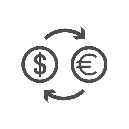 Currency exchange iconのイラスト素材