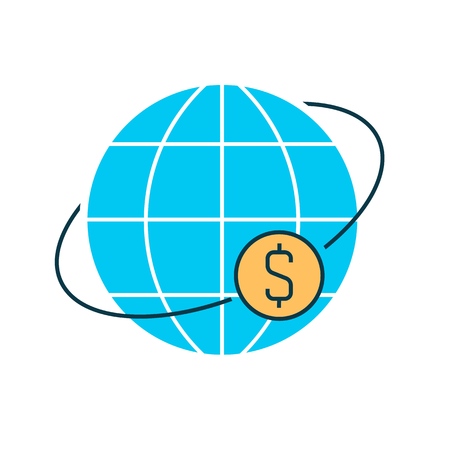 Money world transferのイラスト素材