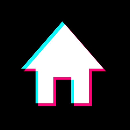 Home icon social network styleのイラスト素材