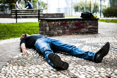 unconscious boy after an illness