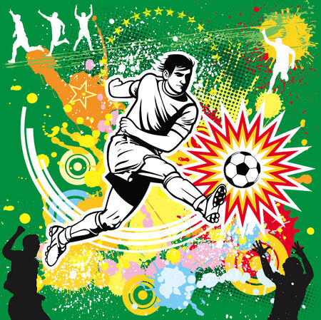 Soccer playerのイラスト素材