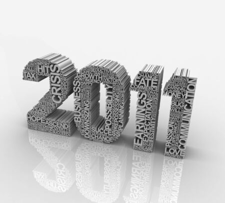 Happy new year, Design of the new year with words made ofの写真素材