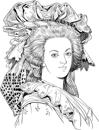 Marie Antoinetteのイラスト素材