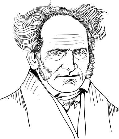 Arthur Schopenhauerのイラスト素材