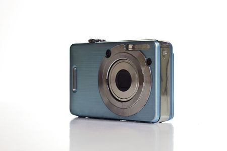 studio shot of a digital photo cameraの写真素材