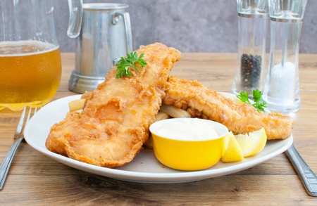 Fish and chipsの写真素材