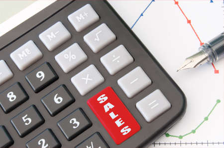 Sales report の写真素材